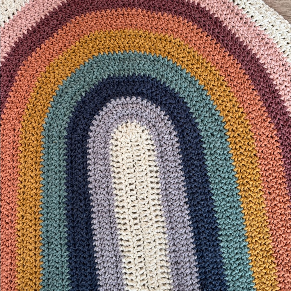 HANDMADE rainbow blanket - Picture 7 of 12